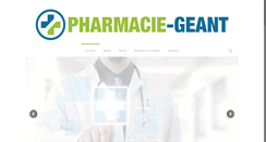 Desktop Screenshot of pharmacie-geant.com