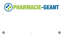 Tablet Screenshot of pharmacie-geant.com